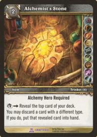 warcraft tcg crafted cards alchemist s stone