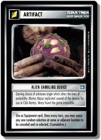 star trek 1e deep space 9 alien gambling device