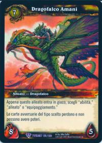 warcraft tcg twilight of dragons foreign amani dragonhawk italian