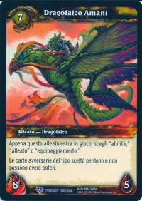 warcraft tcg twilight of dragons foreign amani dragonhawk italian