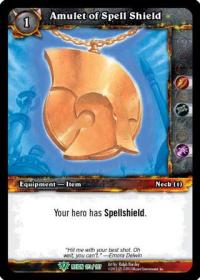 warcraft tcg reign of fire amulet of spell shield