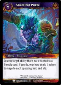 warcraft tcg worldbreaker ancestral purge