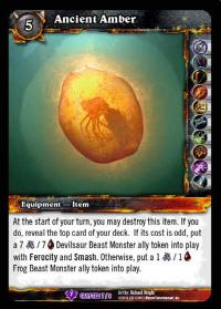 warcraft tcg crafted cards ancient amber