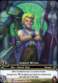 warcraft tcg extended art anduin wrynn ea