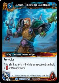 warcraft tcg war of the ancients ansem timewalker deathblade