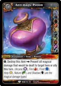 warcraft tcg reign of fire anti magic potion