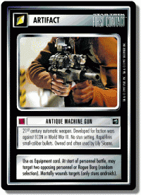 star trek 1e first contact antique machine gun