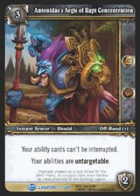 warcraft tcg blood of gladiators antonidas s aegis of rapt concentration