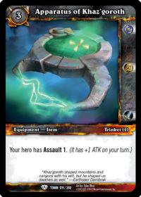 warcraft tcg tomb of the forgotten apparatus of khaz goroth