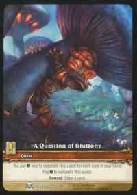 warcraft tcg archives a question of gluttony ea foil