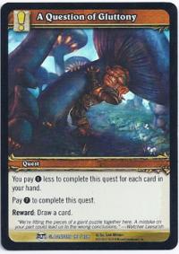 warcraft tcg archives a question of gluttony foil
