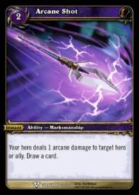 warcraft tcg icecrown citadel arcane shot alternate art