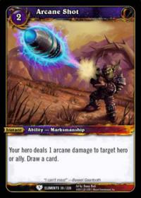 warcraft tcg war of the elements arcane shot