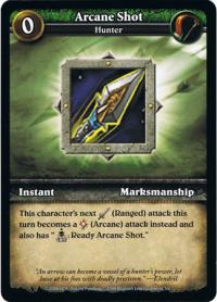 wow minis core action cards arcane shot