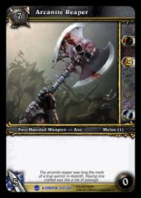 warcraft tcg heroes of azeroth arcanite reaper