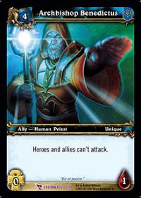 warcraft tcg march of legion archbishop benedictus