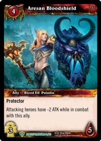 warcraft tcg battle of aspects aresan bloodshield