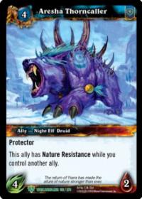 warcraft tcg worldbreaker aresha thorncaller