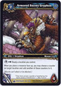 warcraft tcg wrathgate armored snowy gryphon