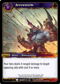 warcraft tcg war of the ancients arrowstorm