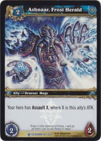 warcraft tcg foil and promo cards ashnaar frost herald foil