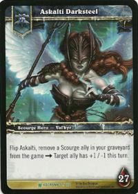 warcraft tcg foil hero cards askalti darksteel foil hero