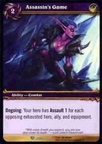 warcraft tcg icecrown citadel assassin s game