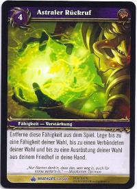 warcraft tcg wrathgate astrall recall german