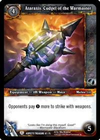 warcraft tcg battle of aspects ataraxis cudgel of the warmaster