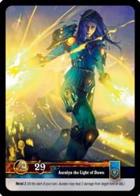 warcraft tcg twilight of the dragons auralyn the light of dawn