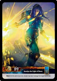 warcraft tcg twilight of the dragons auralyn the light of dawn