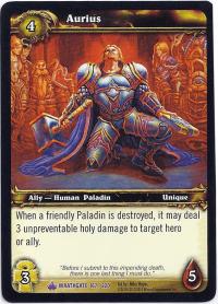 warcraft tcg wrathgate aurius