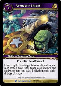 warcraft tcg fires of outland avenger s shield
