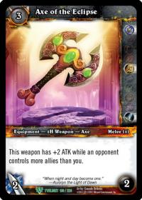 warcraft tcg twilight of the dragons axe of the eclipse