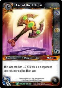 warcraft tcg twilight of the dragons axe of the eclipse