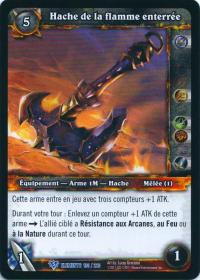 warcraft tcg war of the elements french axe of the grounded flame french
