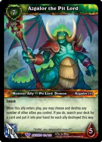 warcraft tcg war of the ancients azgalor the pit lord