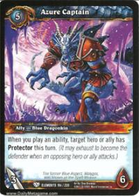 warcraft tcg war of the elements azure captain