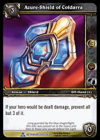 warcraft tcg servants of betrayer azure shield of coldarra