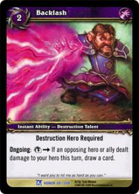 warcraft tcg fields of honor backlash