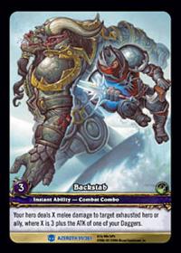 warcraft tcg extended art backstab ea