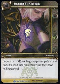 warcraft tcg naxxramas bandit s insignia