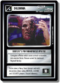 star trek 1e reflections 1 barclay s protomorphosis disease foil