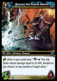 warcraft tcg servants of betrayer barous the storm baron