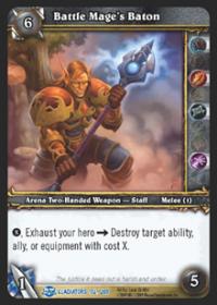 warcraft tcg blood of gladiators battle mage s baton