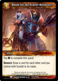 warcraft tcg dungeon deck treasure battle for the scarlet monestary