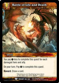 warcraft tcg twilight of the dragons battle of life and death