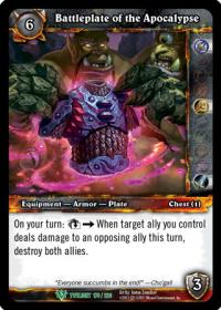 warcraft tcg twilight of the dragons battleplate of the apocalypse