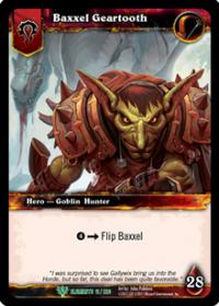 warcraft tcg war of the elements baxxel geartooth