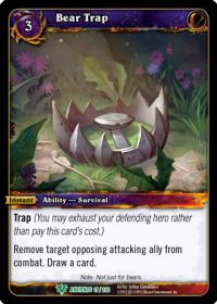 warcraft tcg war of the ancients bear trap